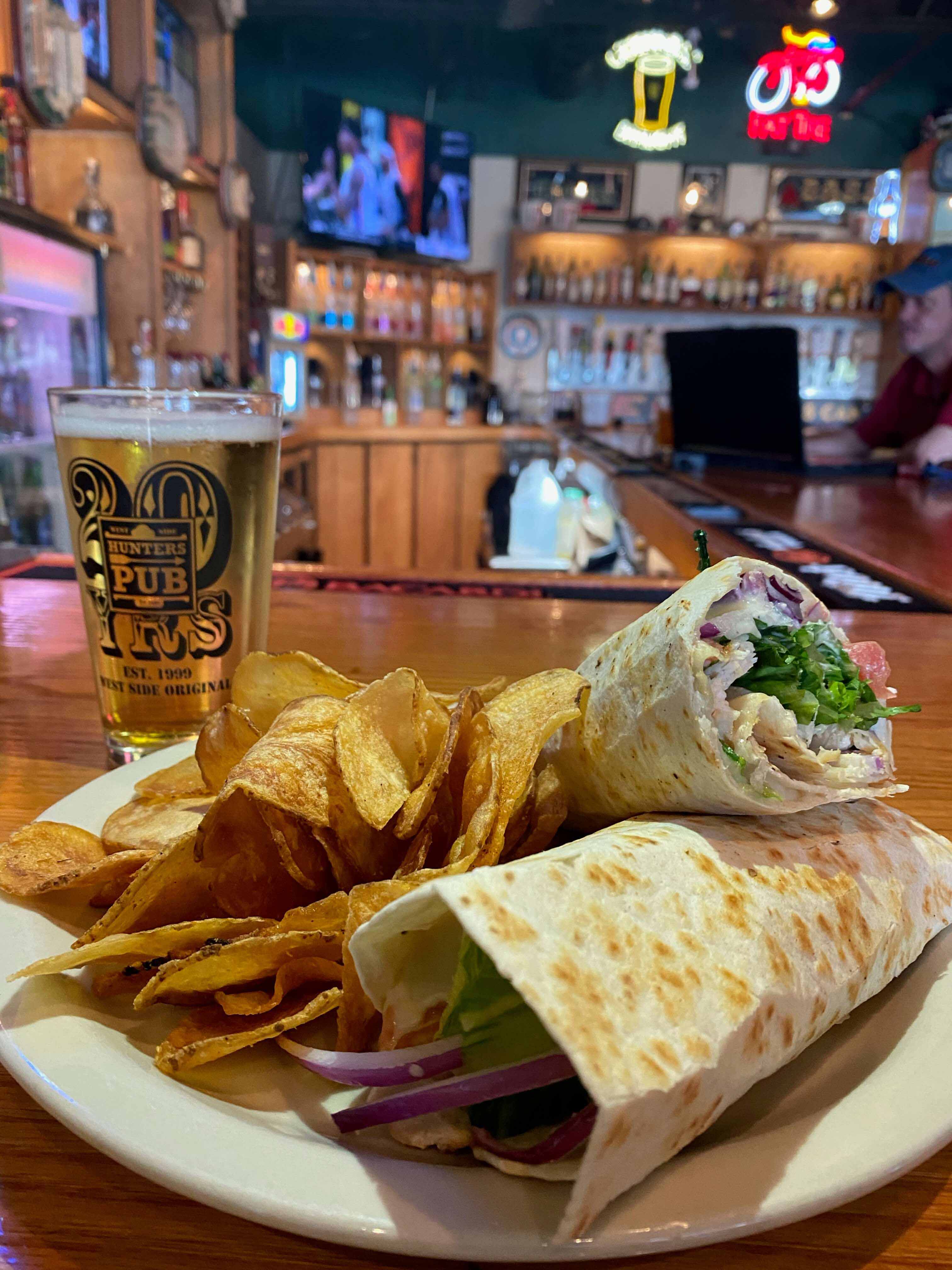 polaroid photo wrap with chips